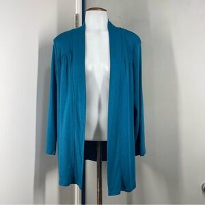 Charter Club Cardigan Blue Turquoise Sweater Size Large